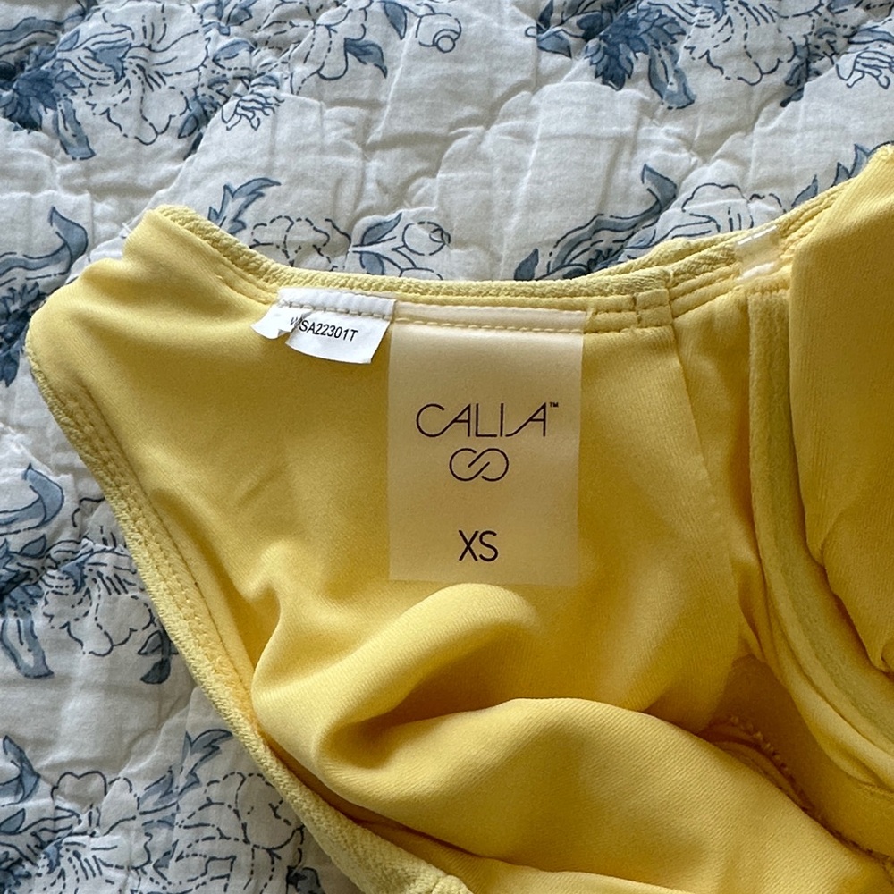 CALIA by Carrie Underwood Yellow Sports Bra - Picture 3 of 3
